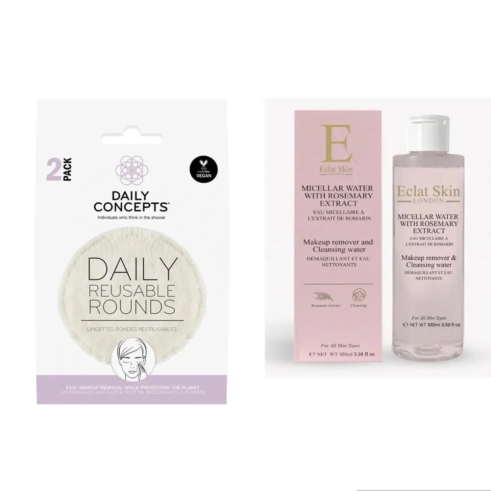 Bundle Eclat Skin London Micellar Water / Daily Reusa Rounds 
2 Packs